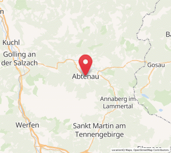 Map of Abtenau, Salzburg