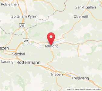Map of Admont, Styria