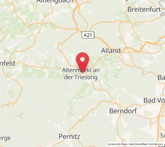 Map of Altenmarkt an der Triesting, Lower Austria