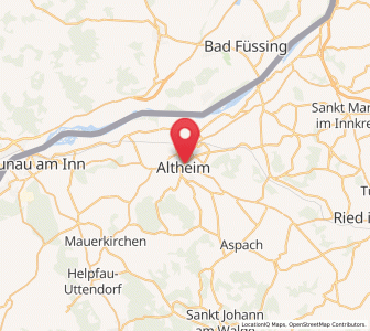 Map of Altheim, Upper Austria