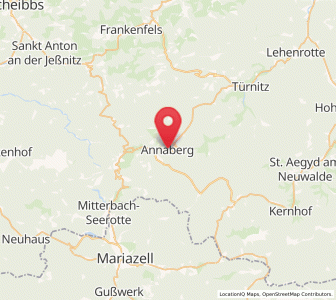 Map of Annaberg, Lower Austria