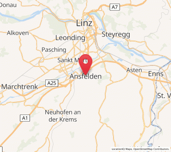 Map of Ansfelden, Upper Austria