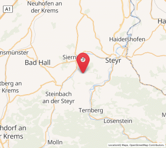 Map of Aschach an der Steyr, Upper Austria