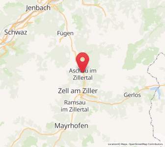 Map of Aschau im Zillertal, Tyrol