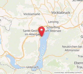 Map of Attersee, Upper Austria