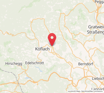 Map of Bärnbach, Styria