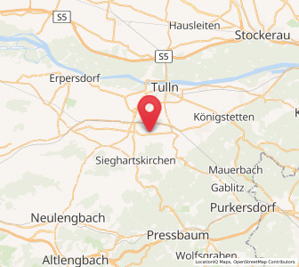 Map of Baumgarten am Tullnerfeld, Lower Austria