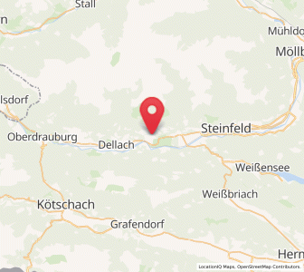 Map of Berg im Drautal, Carinthia