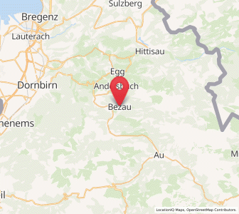 Map of Bezau, Vorarlberg