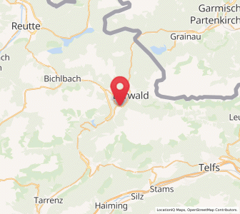 Map of Biberwier, Tyrol