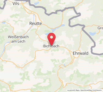Map of Bichlbach, Tyrol