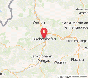 Map of Bischofshofen, Salzburg