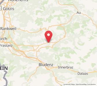 Map of Blons, Vorarlberg