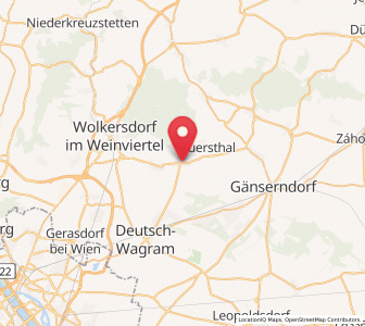 Map of Bockfließ, Lower Austria