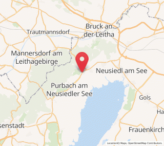 Map of Breitenbrunn am Neusiedler See, Burgenland