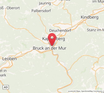 Map of Bruck an der Mur, Styria