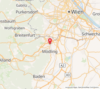 Map of Brunn am Gebirge, Lower Austria