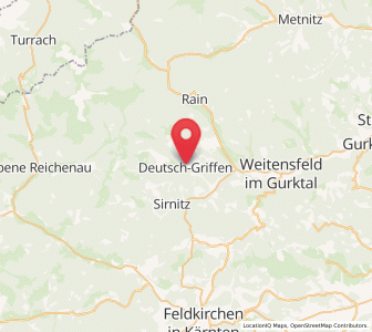 Map of Deutsch Griffen, Carinthia