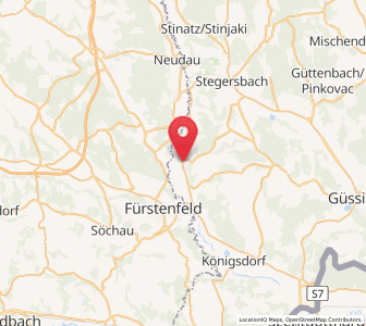 Map of Deutsch Kaltenbrunn, Burgenland