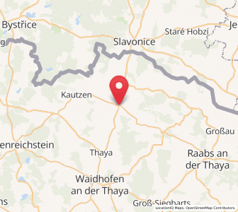 Map of Dobersberg a.d. Thaya, Lower Austria