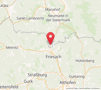 Map of Dürnstein in der Steiermark, Styria