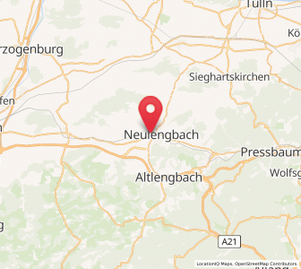 Map of Ebersberg, Lower Austria