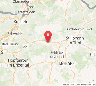 Map of Ellmau, Tyrol