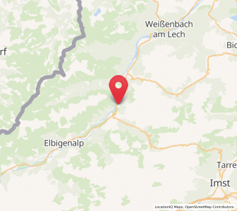 Map of Elmen, Tyrol