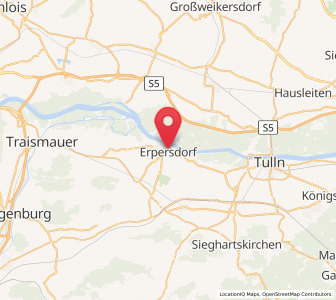 Map of Erpersdorf, Lower Austria