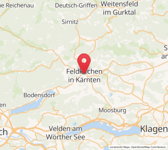 Map of Feldkirchen in Kärnten, Carinthia