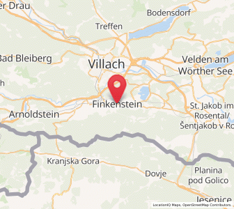 Map of Finkenstein, Carinthia