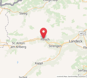 Map of Flirsch am Arlberg, Tyrol