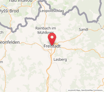 Map of Freistadt, Upper Austria