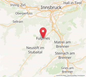 Map of Fulpmes, Tyrol