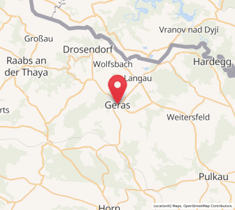 Map of Geras, Lower Austria