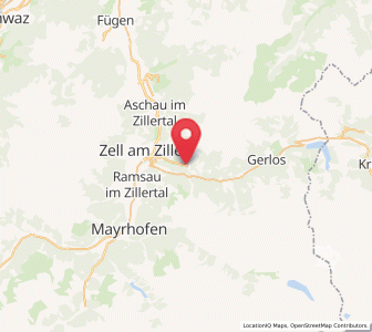 Map of Gerlosberg, Tyrol