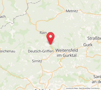 Map of Glödnitz, Carinthia