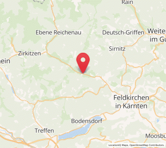 Map of Gnesau, Carinthia
