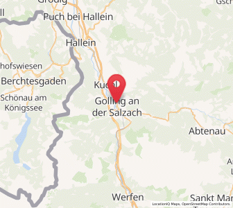 Map of Golling an der Salzach, Salzburg