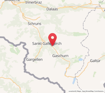 Map of Gortipohl, Vorarlberg