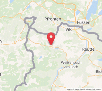 Map of Grän, Tyrol