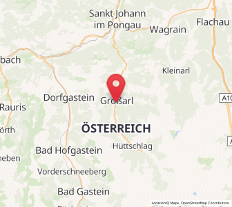 Map of Großarl, Salzburg