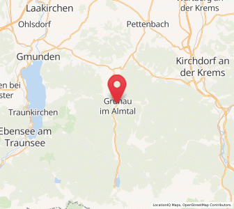 Map of Grünau im Almtal, Upper Austria
