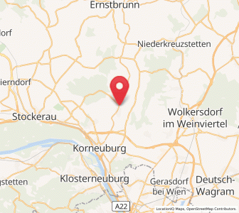 Map of Harmannsdorf, Lower Austria