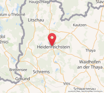 Map of Heidenreichstein, Lower Austria