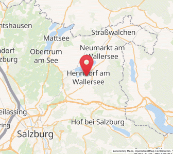 Map of Henndorf am Wallersee, Salzburg