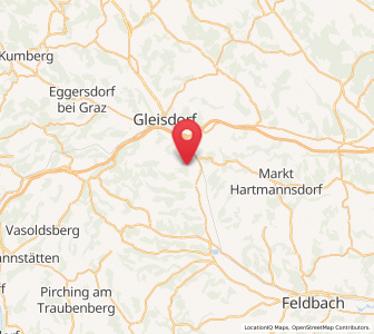 Map of Hofstätten an der Raab, Styria