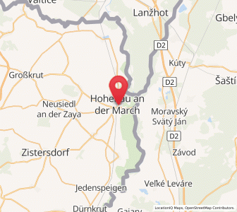 Map of Hohenau, Lower Austria