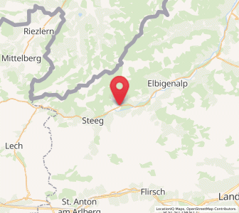 Map of Holzgau, Tyrol