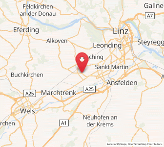 Map of Hörsching, Upper Austria